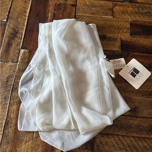 Tadashi Shoji Elegant Sheer Cream Wrap